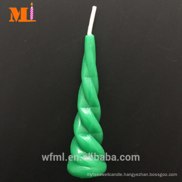 Speedy Delivery Dark Green Unicorn Horn Candle Cake Topper In Stock